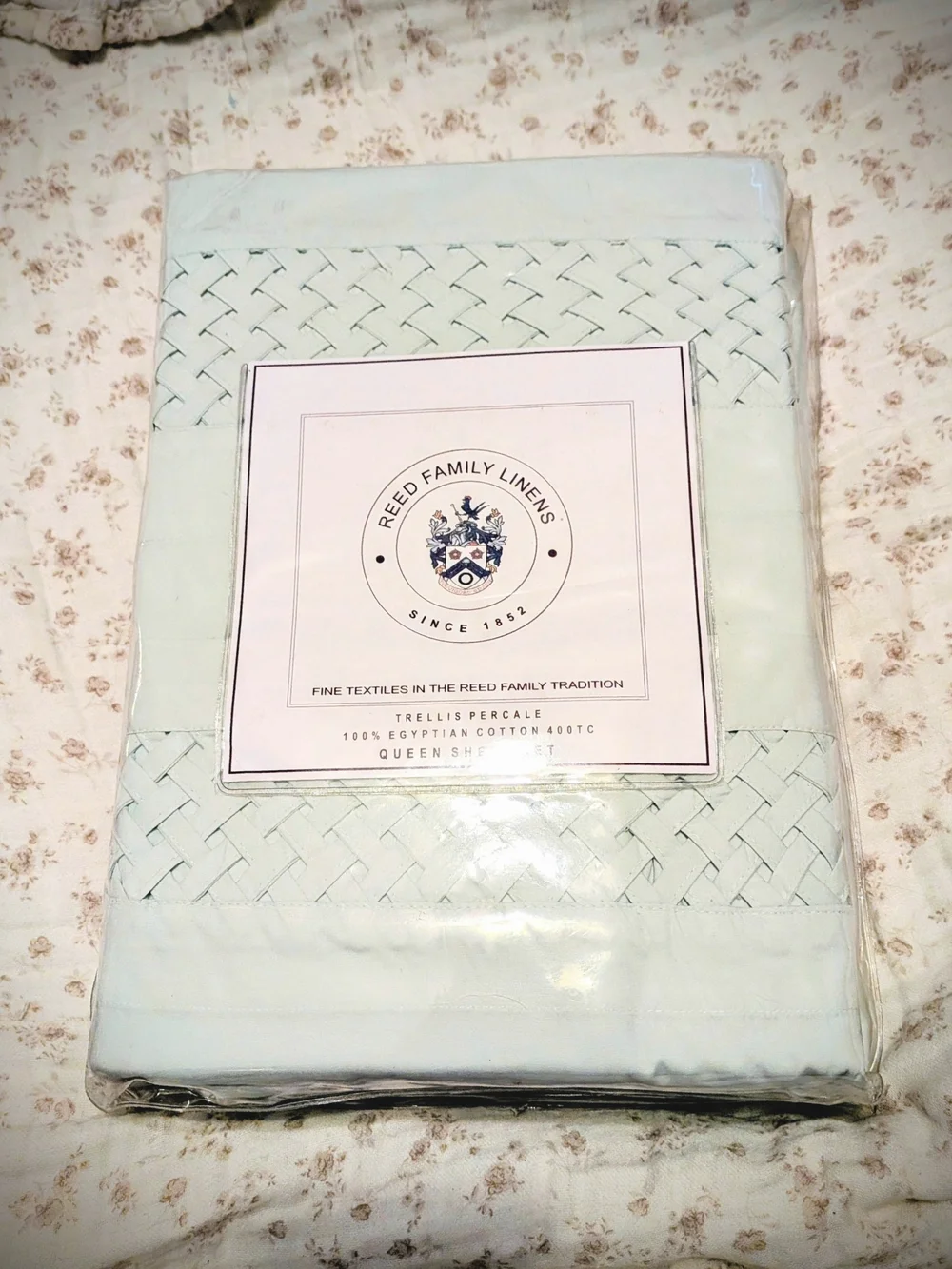 Reed Family/Fine Linens *Retired Color-100% EgyptianCotton Percale Sheet Set
